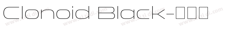 Clonoid Black字体转换